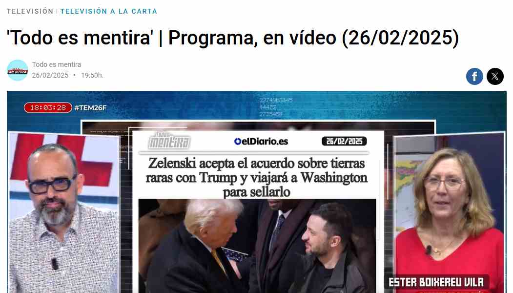 ESTER BOIXEREU habla en directo sobre tierras raras para la cadena de TV Cuatro