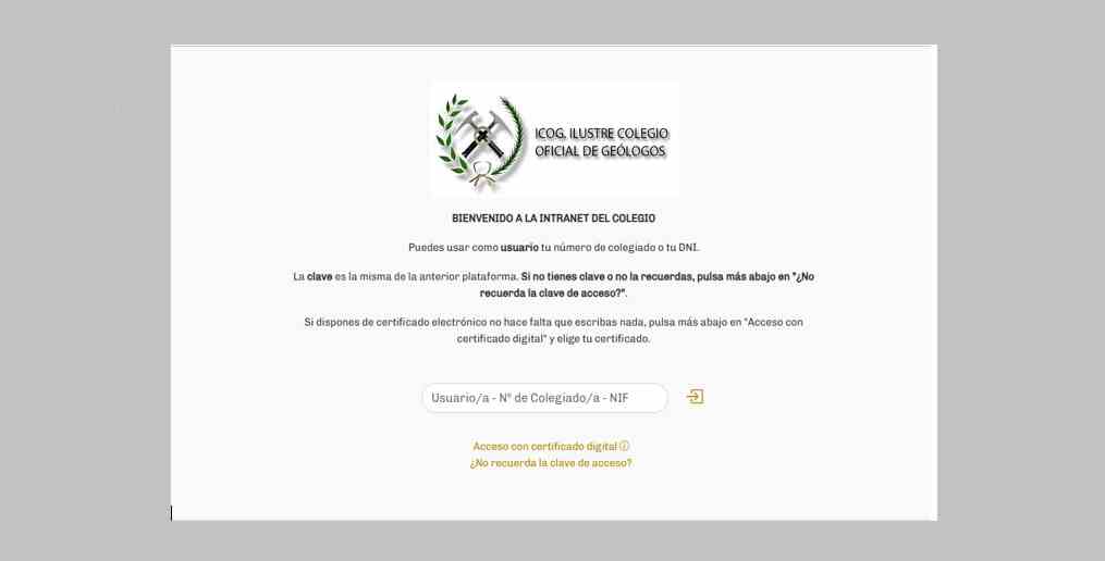 El Colegio Oficial de Geólogos estrena una nueva plataforma para sus colegiados