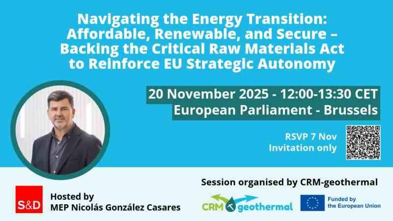 ¿Te interesa la transición energética y el papel de los geólogos en ella? ¡Este evento es para ti!