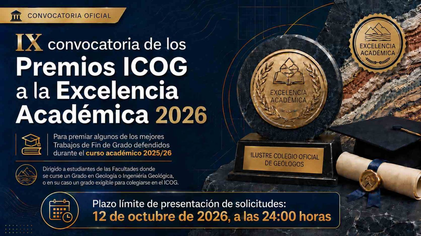 IX Convocatoria de los Premios ICOG a la Excelencia Académica