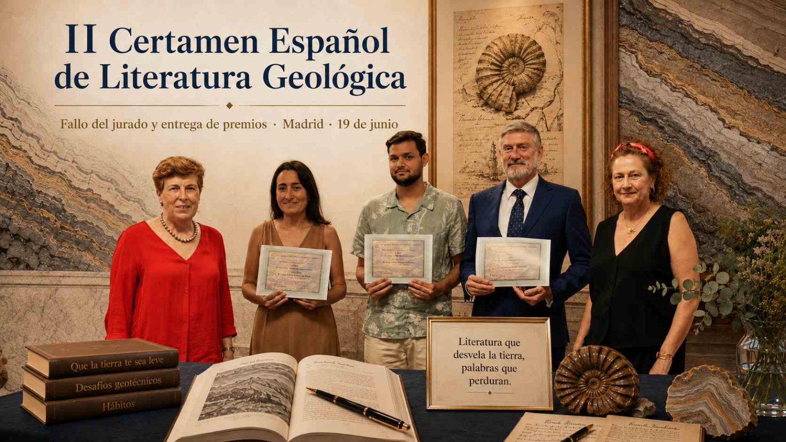 El ICOG entrega los premios del II Certamen Español de Literatura Geológica