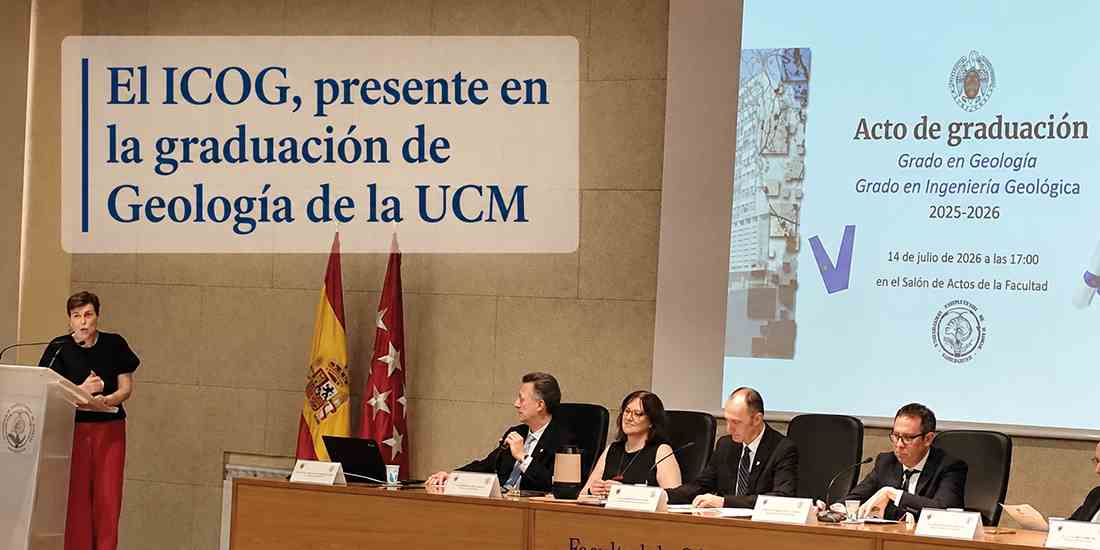 El ICOG acompaña a una nueva promoción de profesionales de la Geología en su graduación en la Complutense
