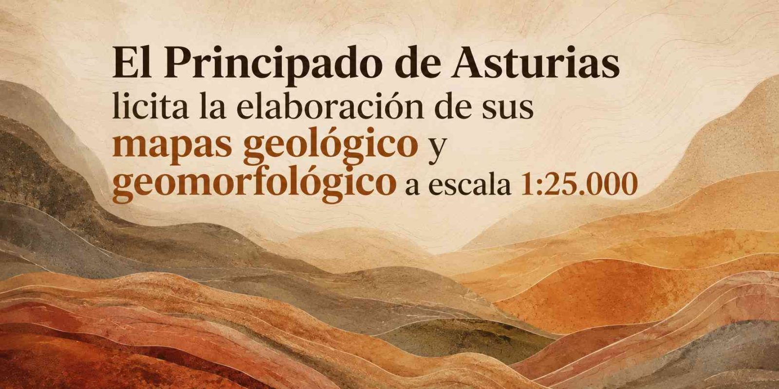 El Principado de Asturias licita la elaboración de sus mapas geológico y geomorfológico a escala 1:25.000