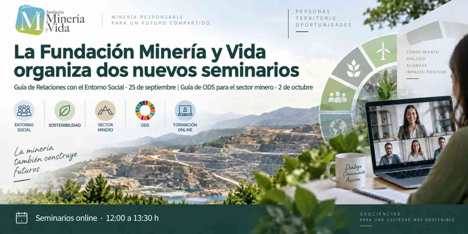 La Fundación Minería y Vida organiza dos nuevos seminarios sobre sostenibilidad y entorno social en el sector minero