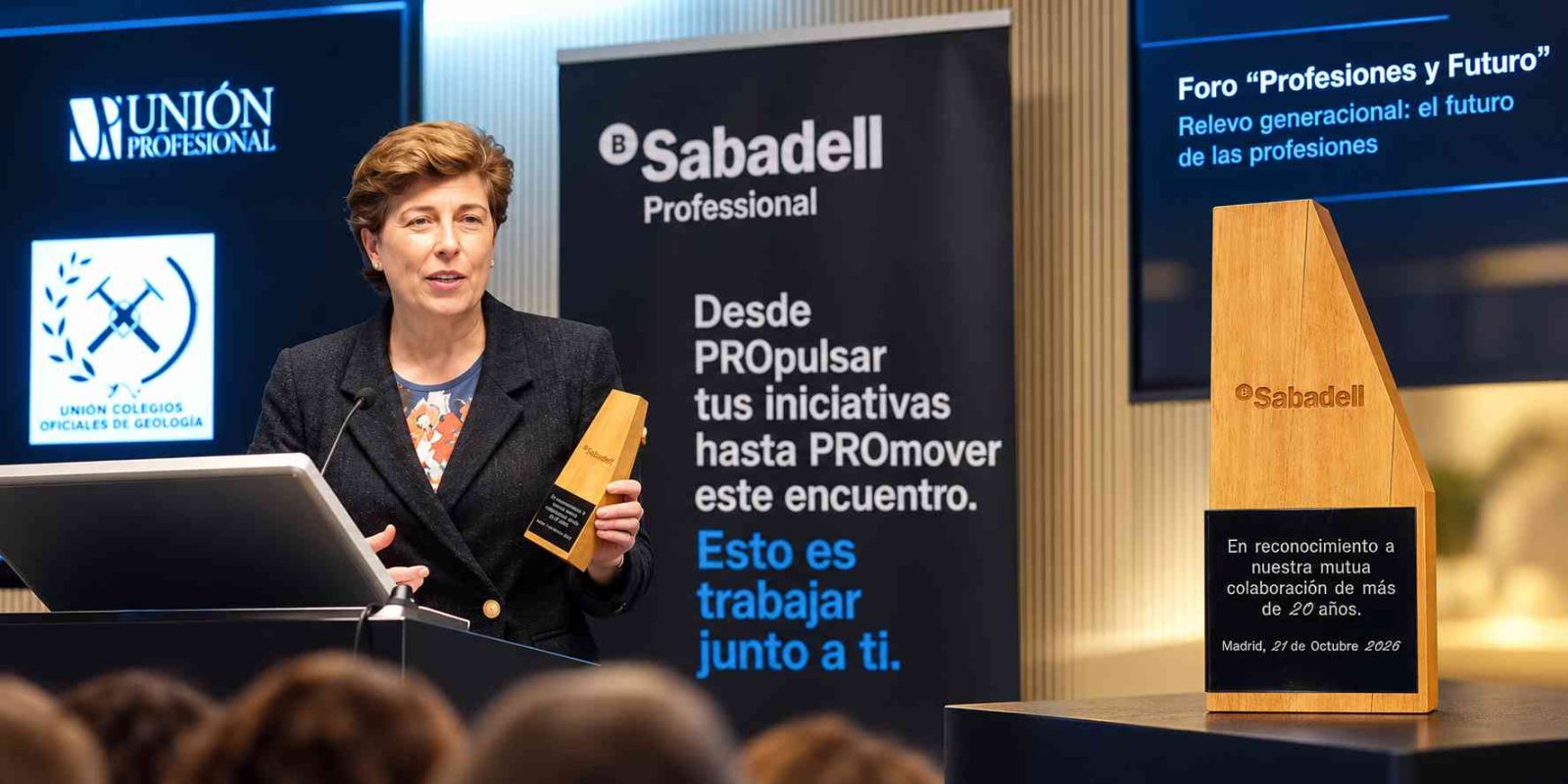 El ICOG recibe un reconocimiento de Banco Sabadell por su trayectoria de colaboración
